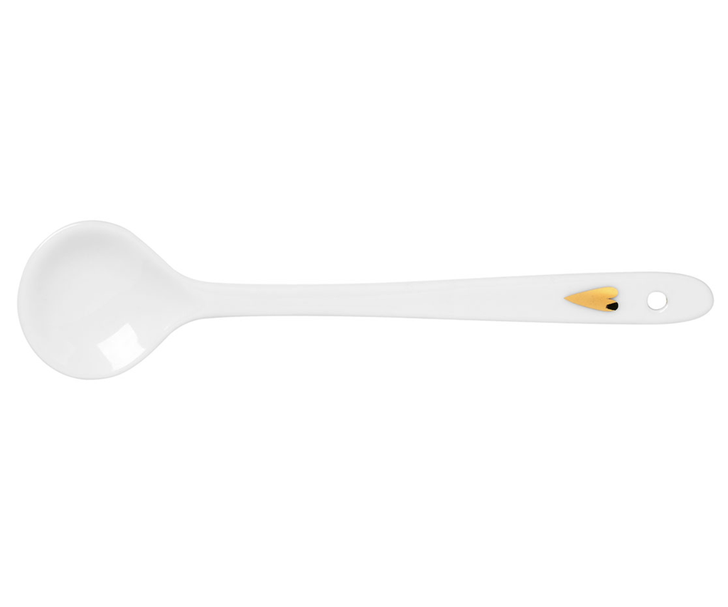 Cuillère en Porcelaine - Coeur Or