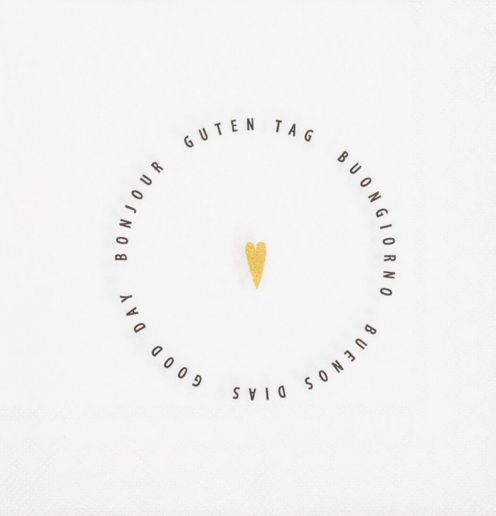 Serviettes Apéro - Bonjour