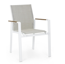 Chaise en Aluminium - Coby (blanc)