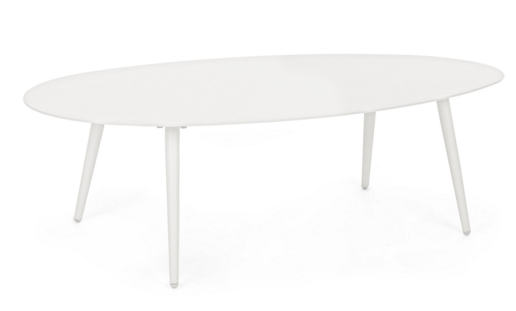 Table Basse en Aluminium - Yeldir Blanc (120x75)