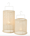 Lanterne en Métal - Cylindre (beige)