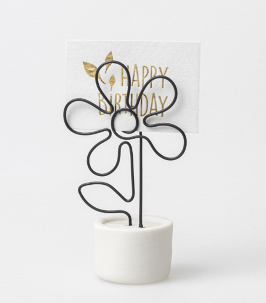 Porte-Carte - Pot de Fleur (Marguerite)