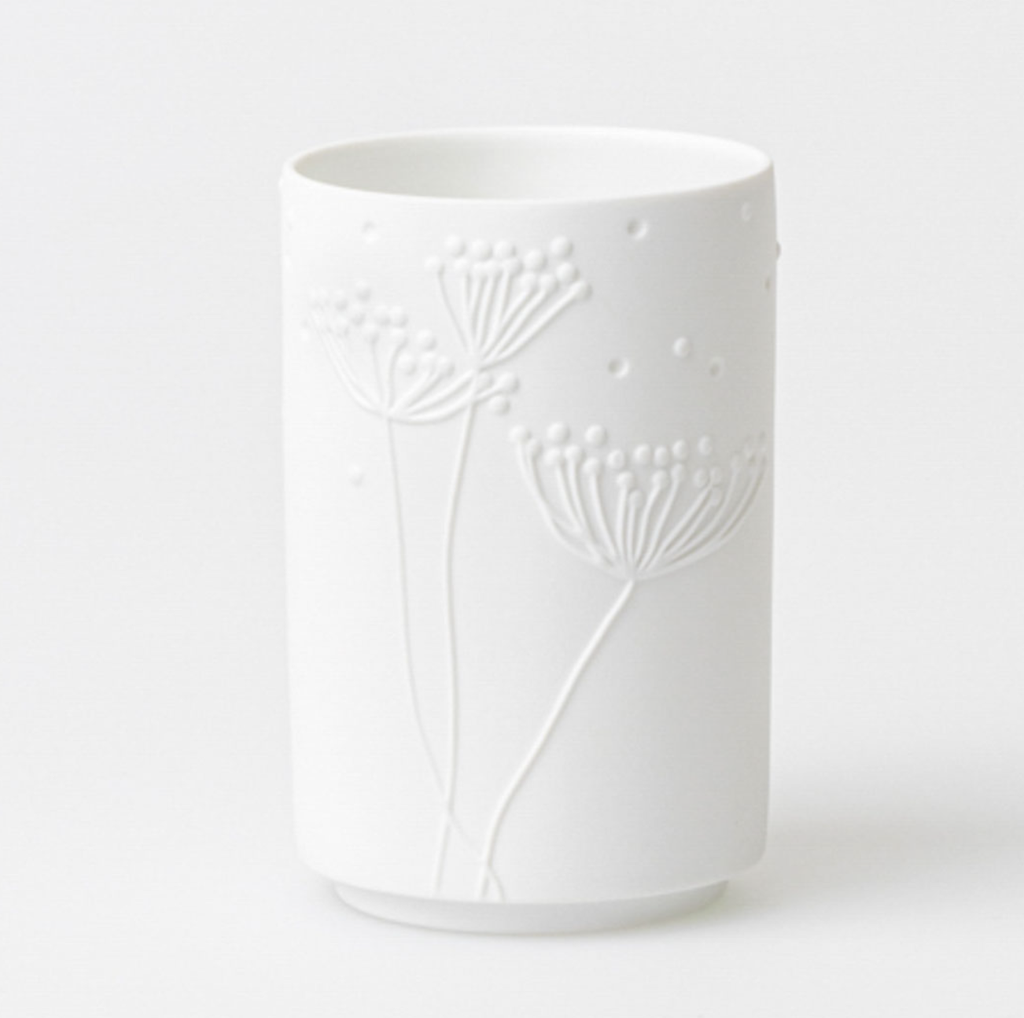 Vase en Porcelaine - Fleurs & Pissenlit (Grand)