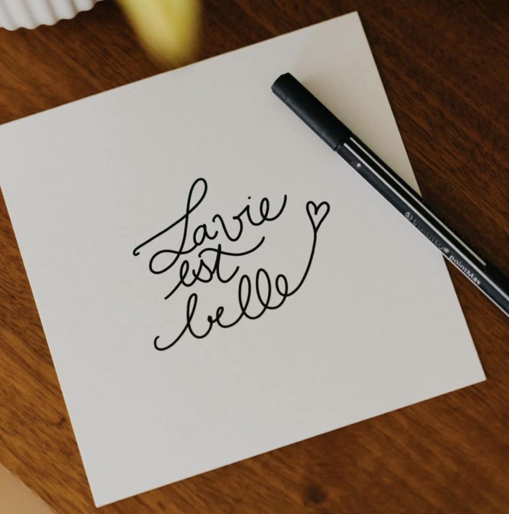 Carte Mantra - La vie est belle