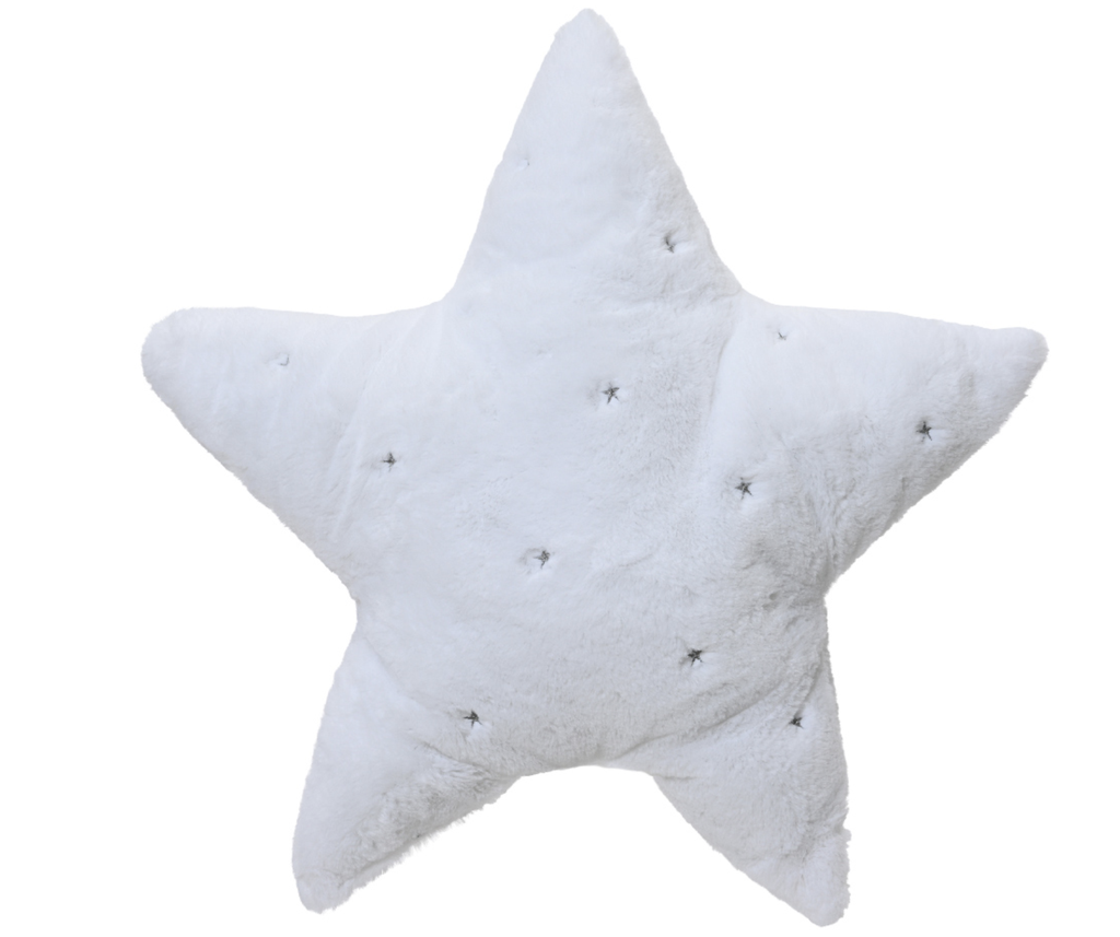 Coussin Blanc - Étoile