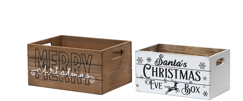 Caisse en Bois - Noël