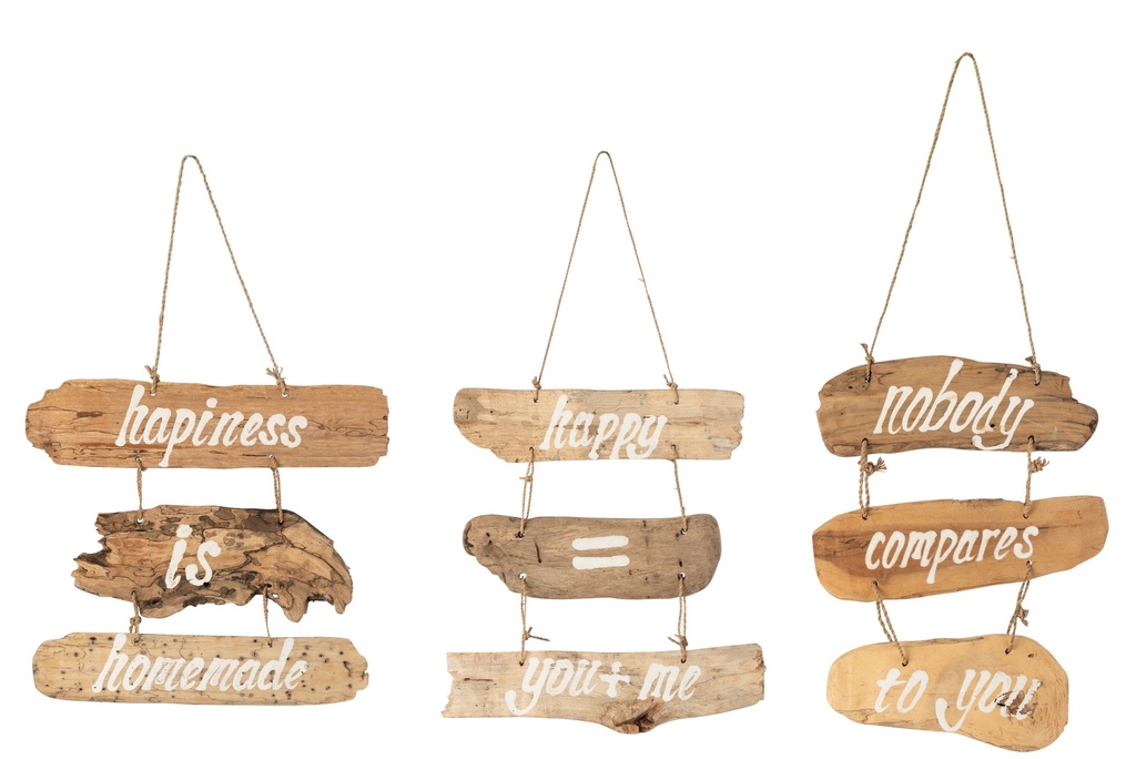 Pancarte en Bois - Bonheur