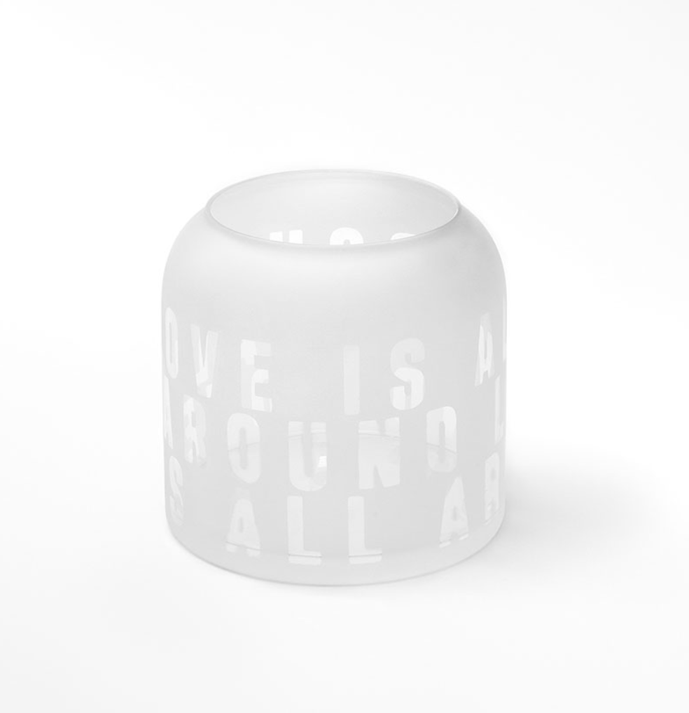 Vase en Verre - Love Is All Around