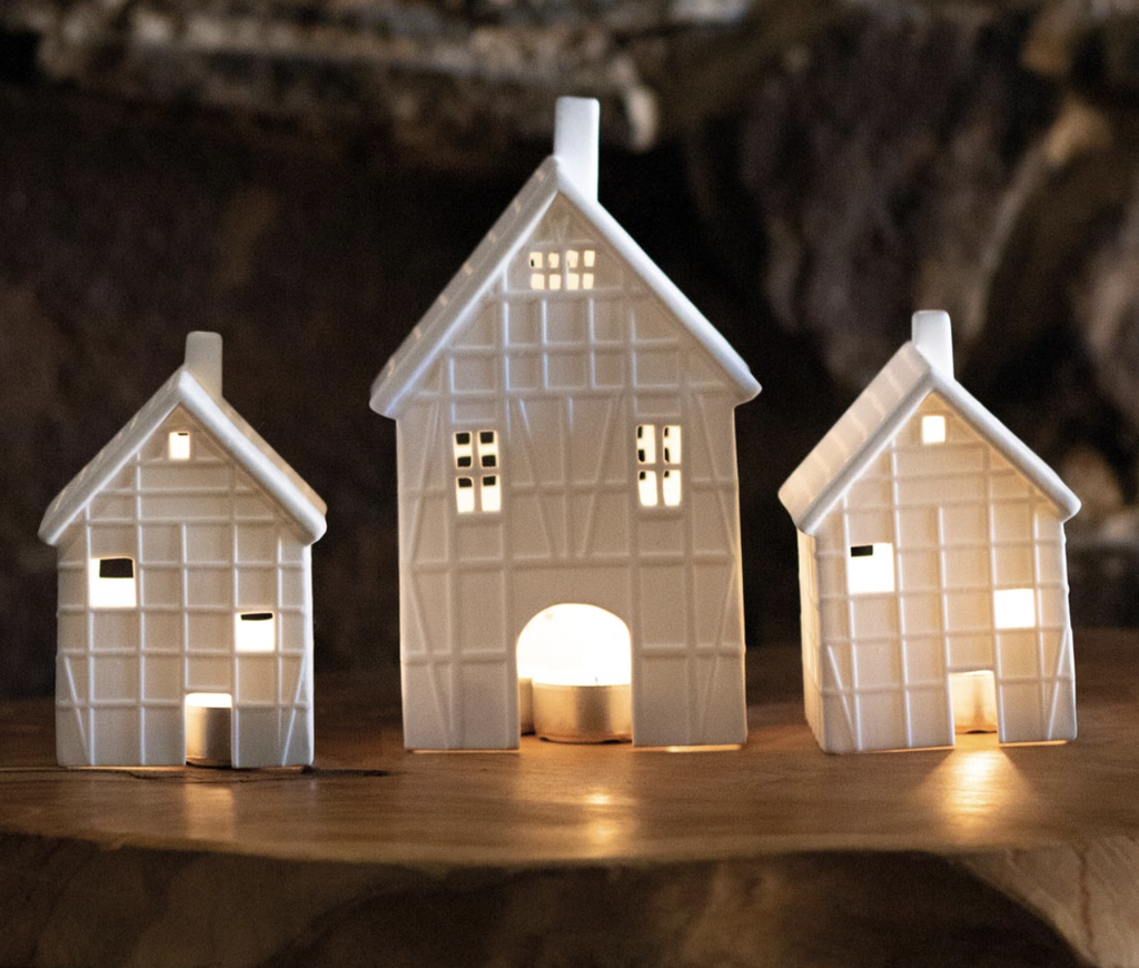 Photophore - Maison en Porcelaine