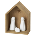 Crèche en Porcelaine & Bois