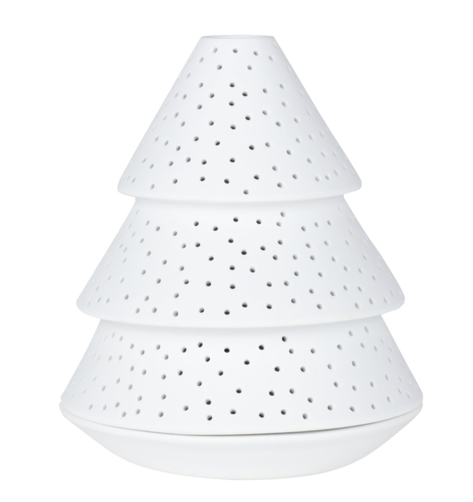 Photophore en Porcelaine - Sapin