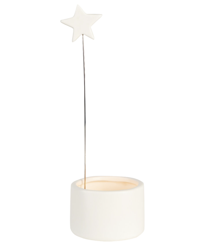 Photophore en Porcelaine - Étoile
