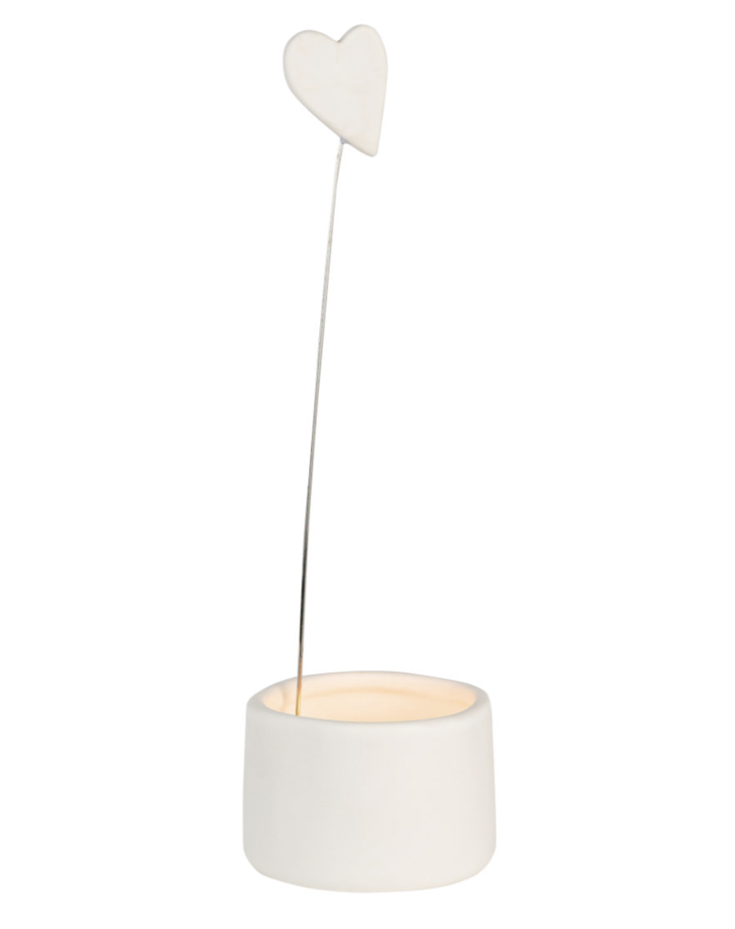 Photophore en Porcelaine - Coeur