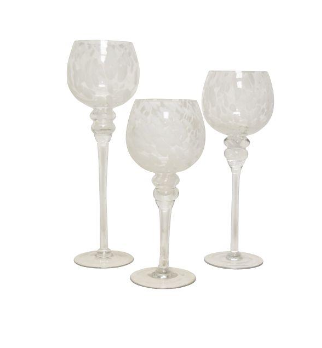 Bougeoir Manou Blanc Sparkling