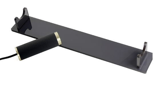 Lampe Socle Noir - Tube Elio