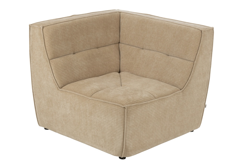 Canapé Mondo - Module Coin (beige foncé)