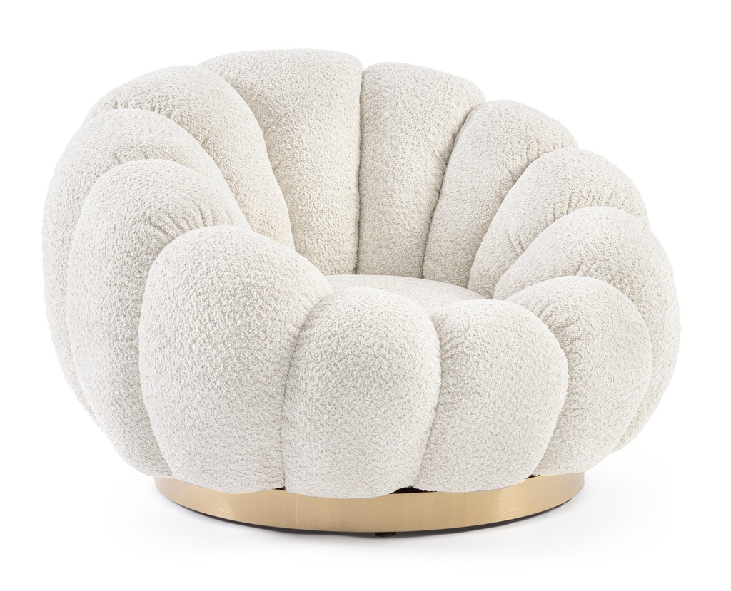 ​​​​​​Fauteuil Bouclette Naturel - Florel 