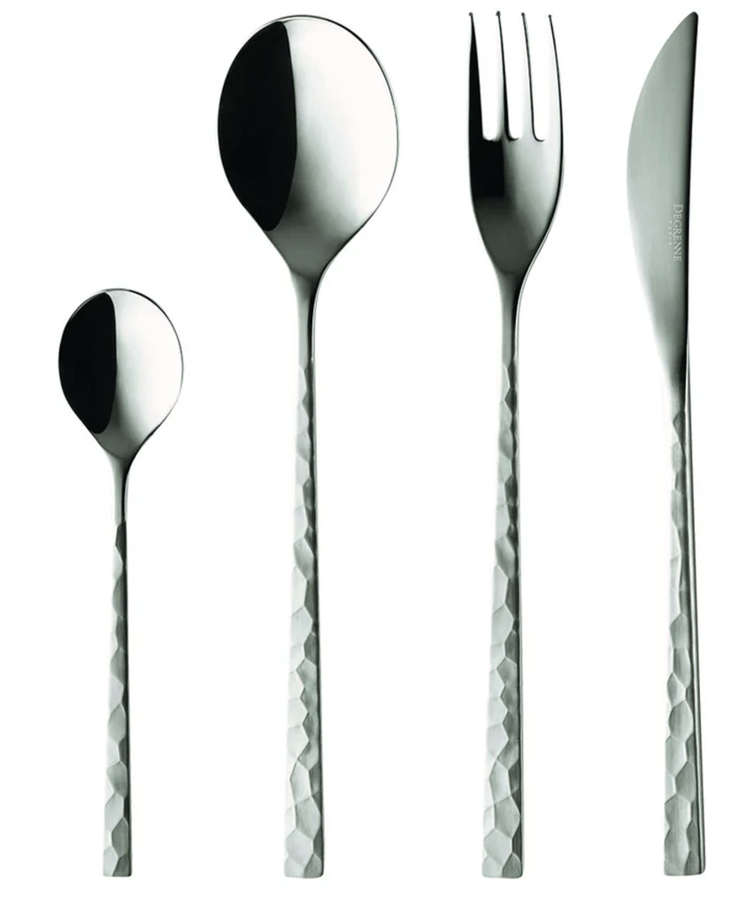 DEGRENNE - Coffret Couverts Fuse Martelé (24 pièces)