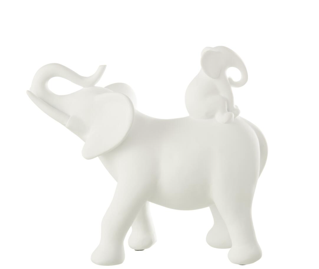 Éléphant à Poser - Blanc 