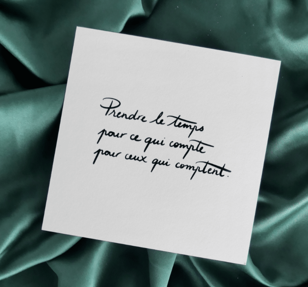 Carte Mantra - Prendre le Temps
