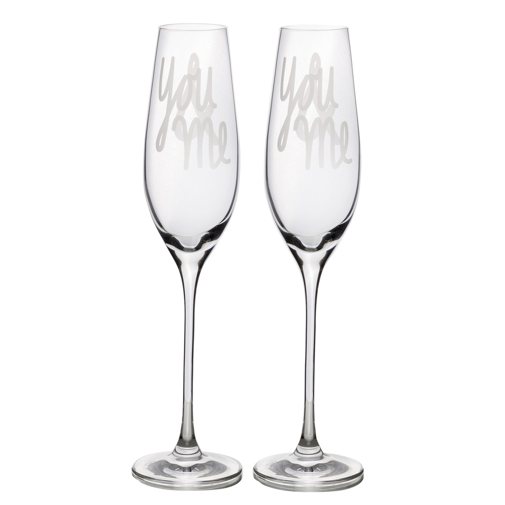 Verres à Champagne - You & Me