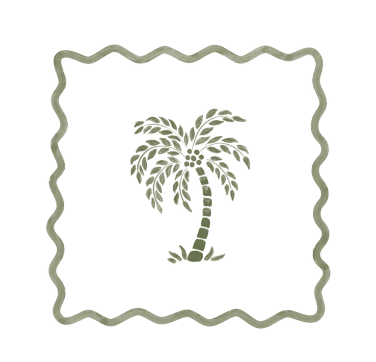 Serviettes - Palmier 