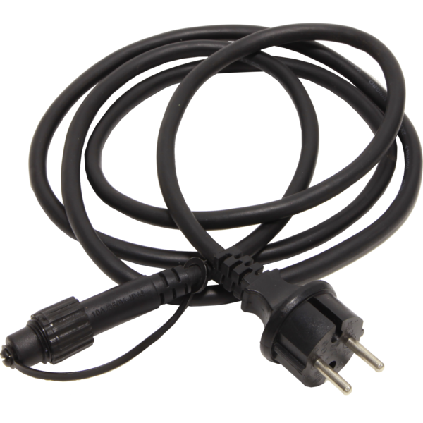 Prise Outdoor Guirlande Noire 1,8m - Extra Connecta