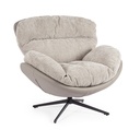 Fauteuil - Kalilo (gris foncé-taupe)