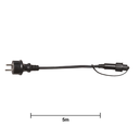 Prise Outdoor Guirlande Noire 5m - Extra Connecta