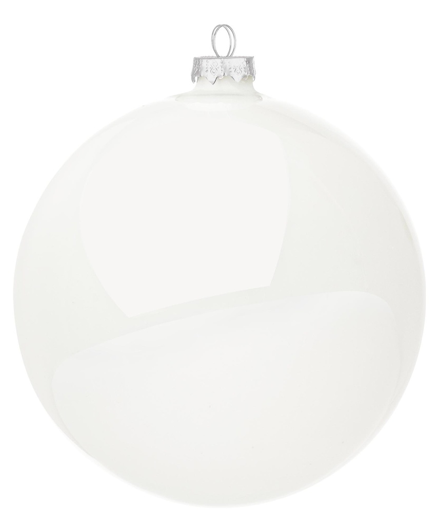 Boule de Noël - Blanc Brillant (15cm)