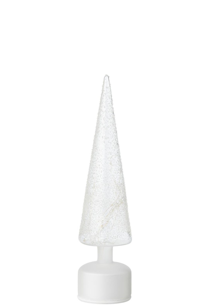 Sapin en Verre LED - Tournant (grand)