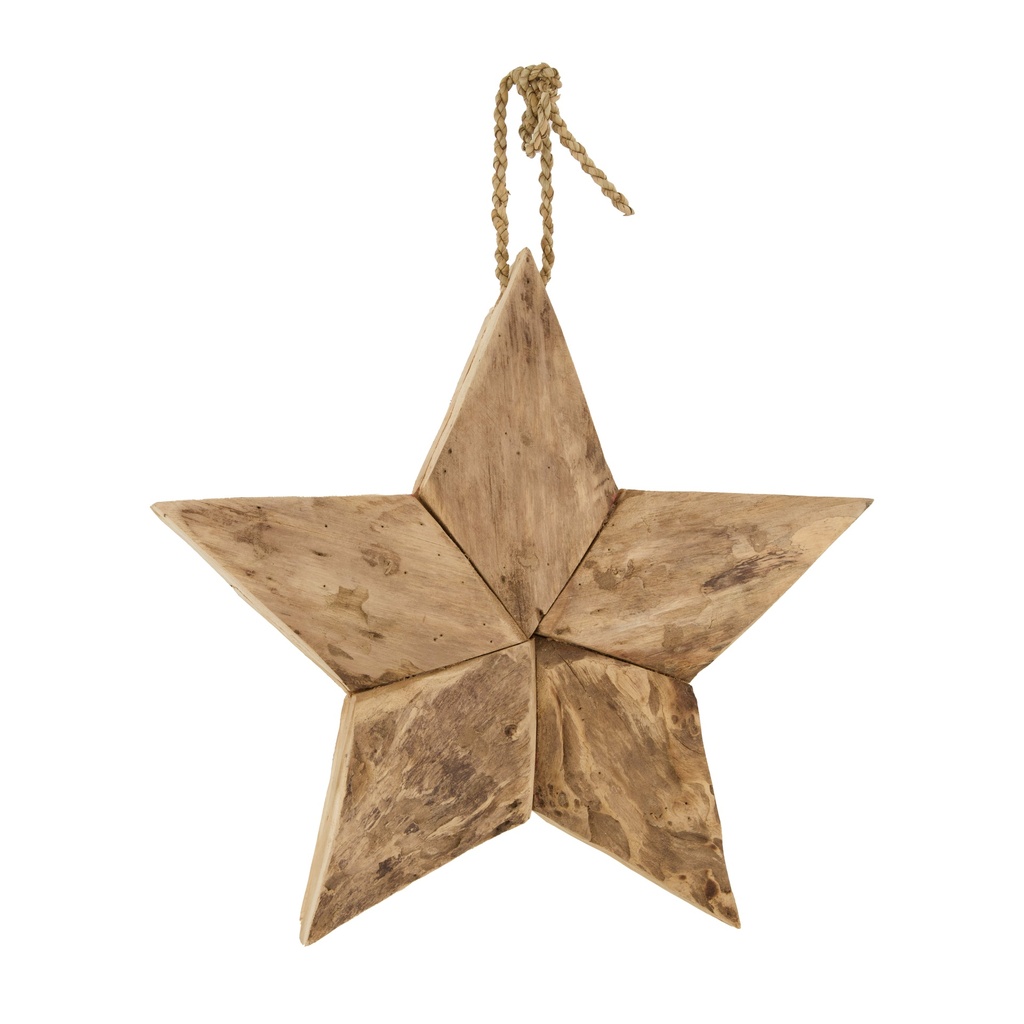 Étoile en Bois - Teck 
