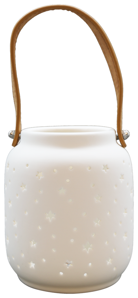 Lanterne en Porcelaine LED - Étoiles (Grand)