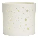 Photophore Blanc - Étoiles (grand)