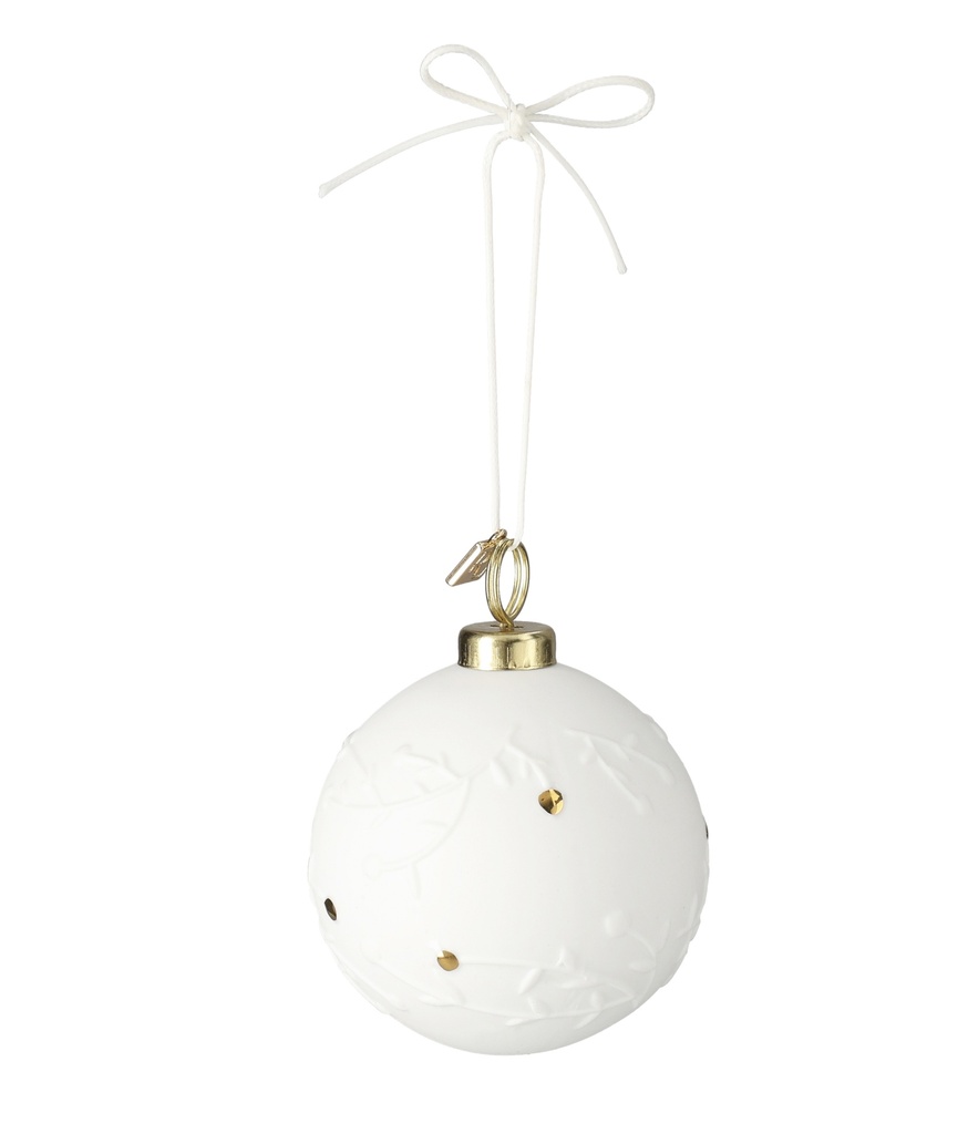 Boule de Noël en Porcelaine - Branches (6 cm)
