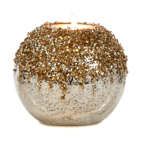 Photophore en Verre - Boule Or