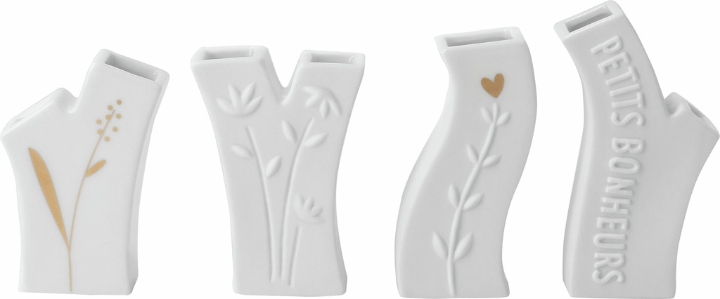 Mini Vases - Petits Bonheurs (4 pièces)