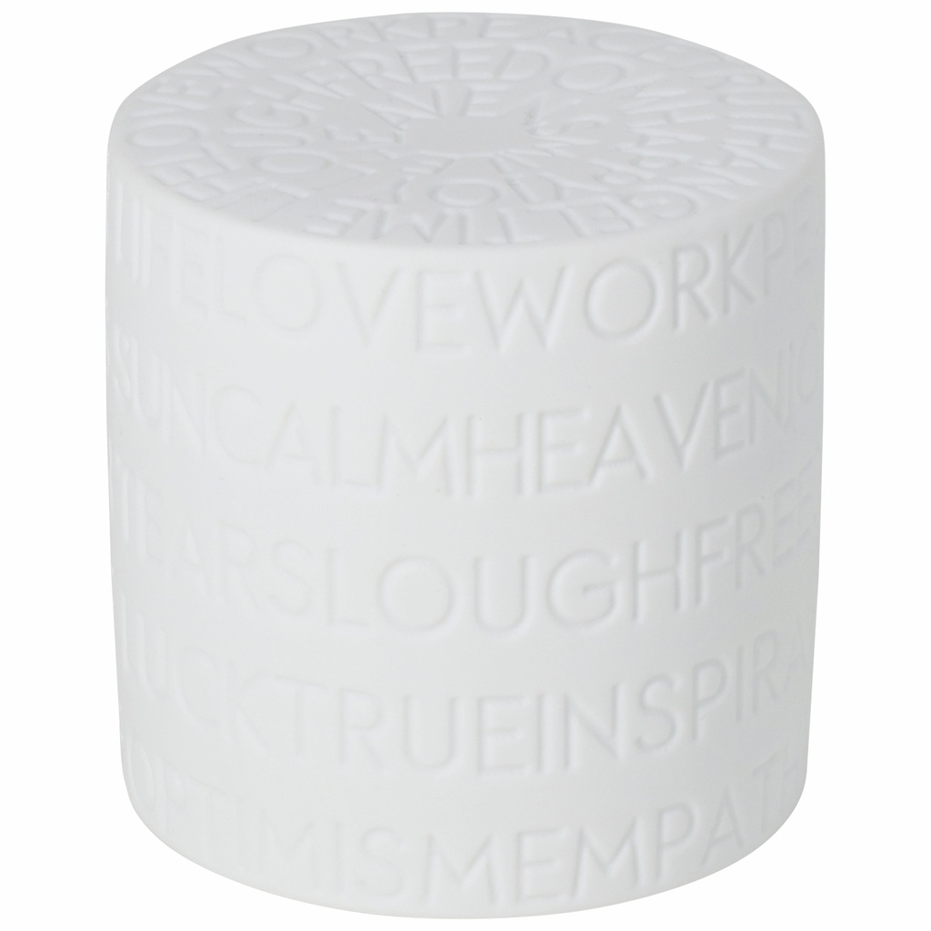 Lampe Cylindre en Porcelaine LED - Words