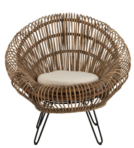 [46763] Fauteuil en Rotin - Lounge
