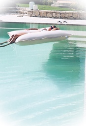 [1377] Housse de Coussin de Piscine « Beige »
