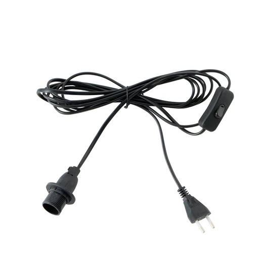 [80139] Lampe Câble avec Interrupteur (noir)