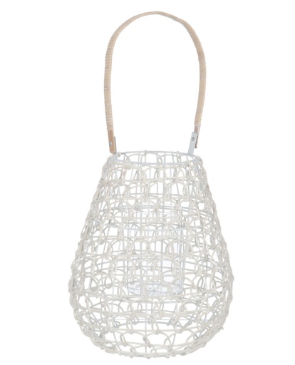 [47371] Lanterne « Grillage Blanc »