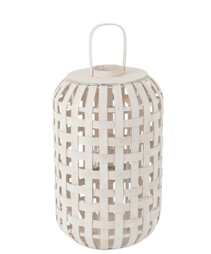 [33493] Lanterne Cylindre en bois