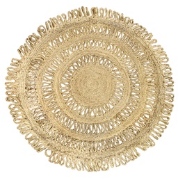 [44153] Tapis en jute « Loops » 120cm