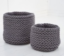 Corbeille Grosse Maille (gris)