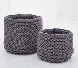 Corbeille Grosse Maille (gris)