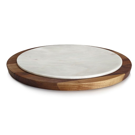 [45608] DEGRENNE - Plat Marbre/Bois