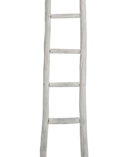 [47962] Échelle en Bois - Blanc