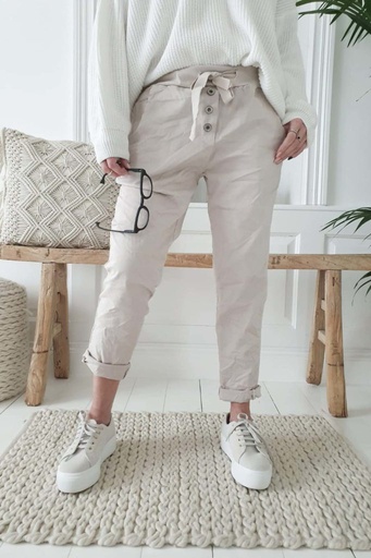 BYPIAS - Pantalon Lisa (beige)