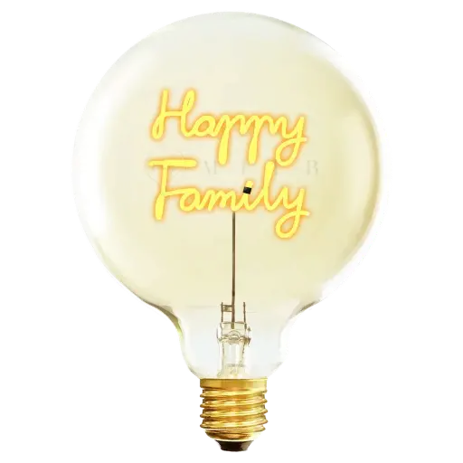 [55304] Ampoule Elio - Happy Family (ambrée)